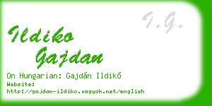 ildiko gajdan business card