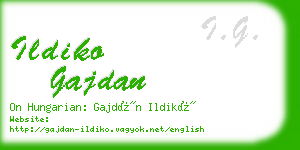 ildiko gajdan business card